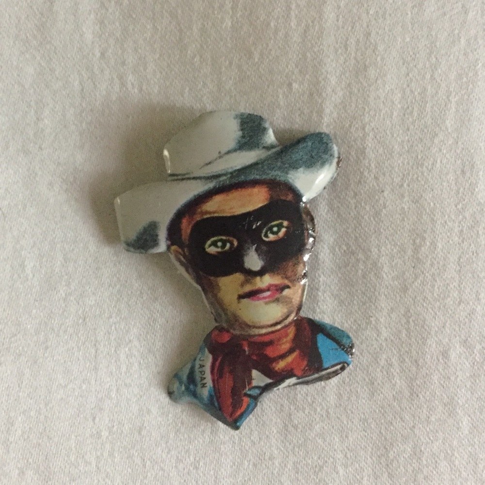 Vintage Lone Ranger 1950’s tin pin